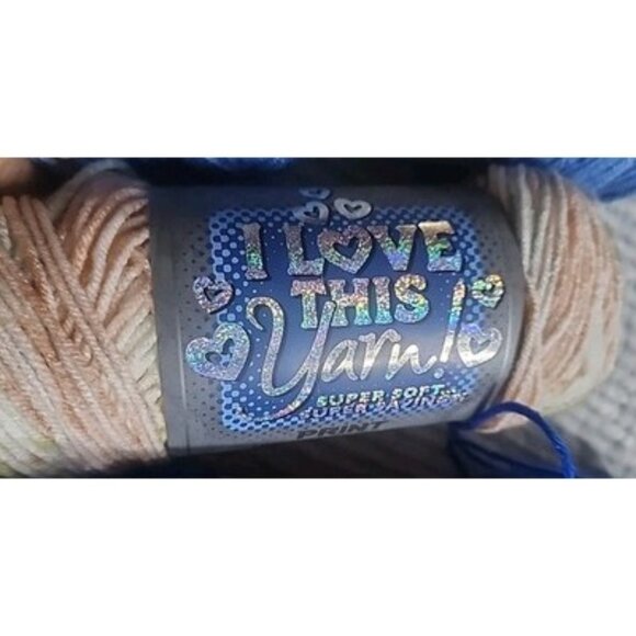 Lot Of 3 Yarns, I Love This Yarn And Baby Kitty Hat Kit, And Big Blue Craftsmart - Picture 3 of 16